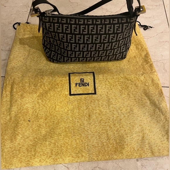 Vintage Fendi Zucca Shoulder Bag - Picture 6 of 11